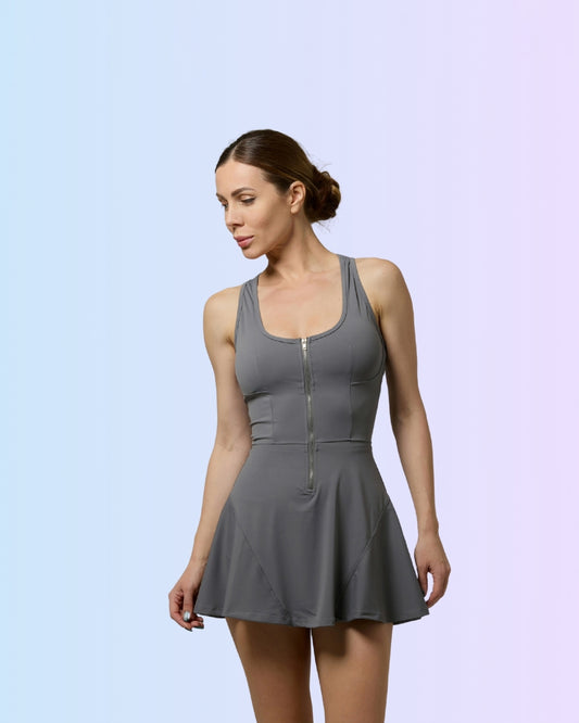 Celline Tennis Dress with a zipper